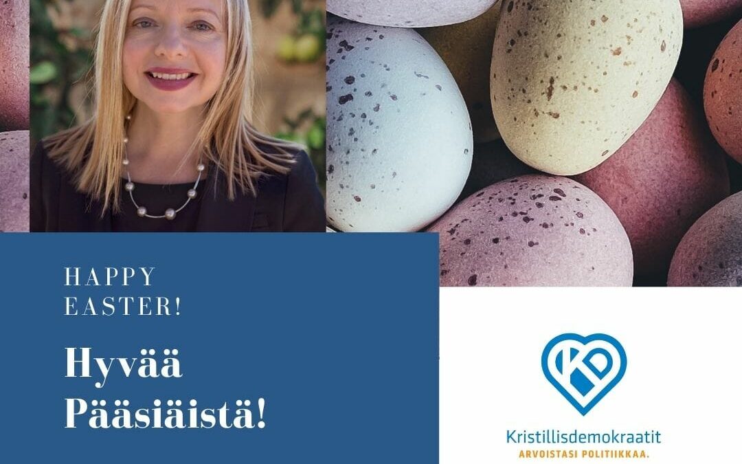 Pink and Blue Easter Eggs Photo Easter Sale Instagram Post