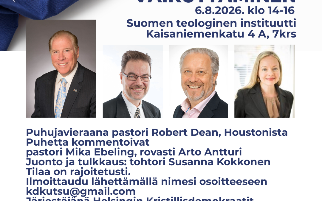 Kristityt ja poliittinen vaikuttaminen -tilaisuus
